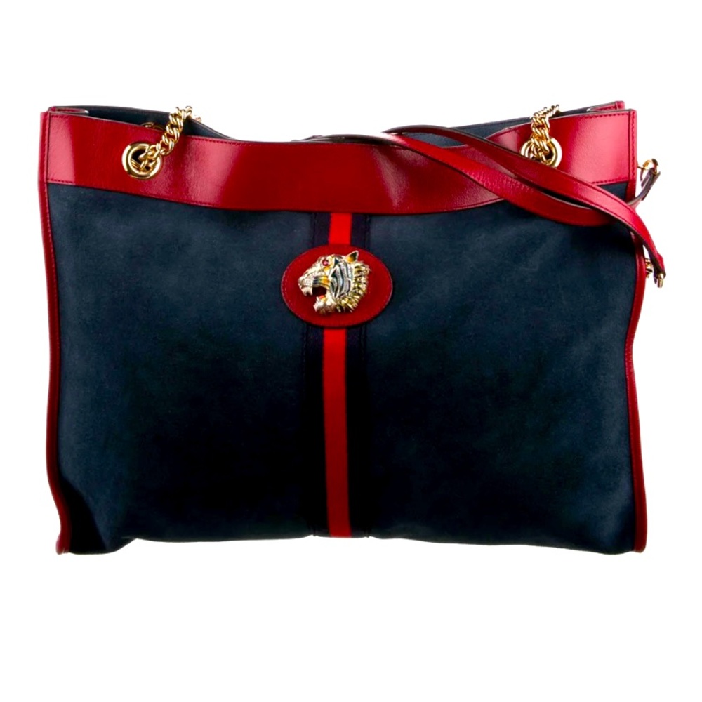 GUCCI RAJAH SUEDE BOHO TOTE